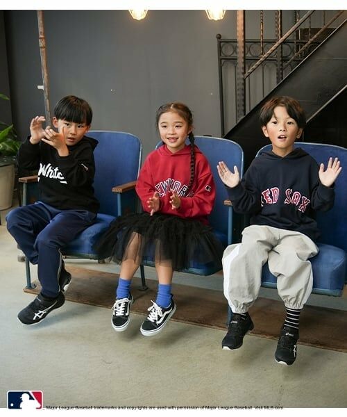 and D.petitmain / アンドディー. プティマイン パーカー | 【MLB】ロゴプリントワイドスウェットパーカー | 詳細2