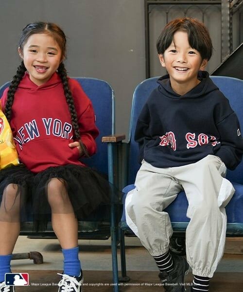 and D.petitmain / アンドディー. プティマイン パーカー | 【MLB】ロゴプリントワイドスウェットパーカー | 詳細5