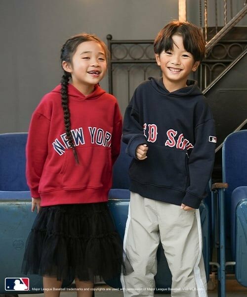 and D.petitmain / アンドディー. プティマイン パーカー | 【MLB】ロゴプリントワイドスウェットパーカー | 詳細6