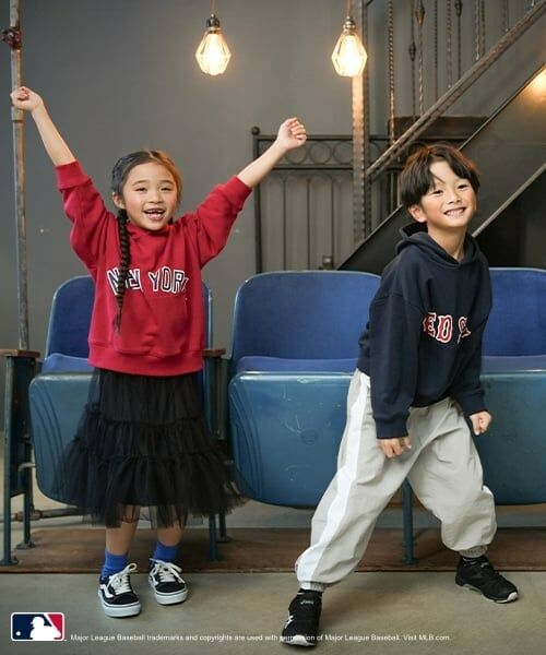 and D.petitmain / アンドディー. プティマイン パーカー | 【MLB】ロゴプリントワイドスウェットパーカー | 詳細7