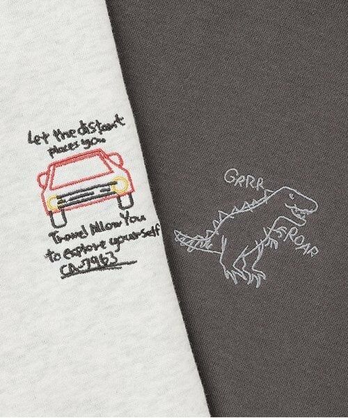 and D.petitmain / アンドディー. プティマイン スウェット | アソート刺しゅう裏起毛ビッグスウェット | 詳細4