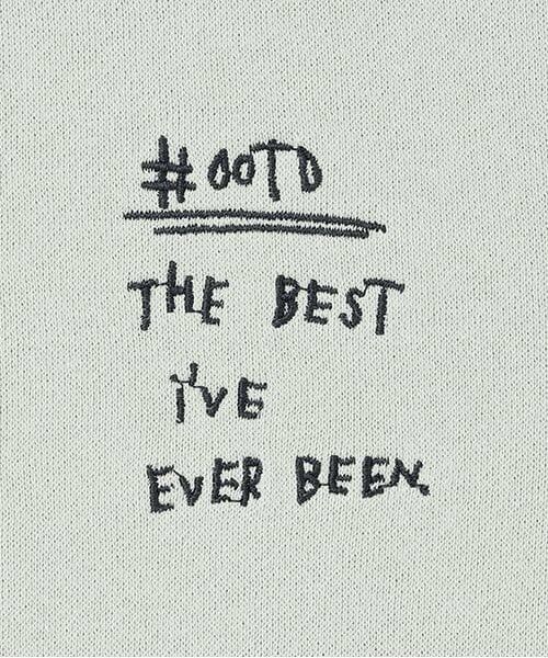 and D.petitmain / アンドディー. プティマイン スウェット | アソート刺しゅう裏起毛ビッグスウェット | 詳細5