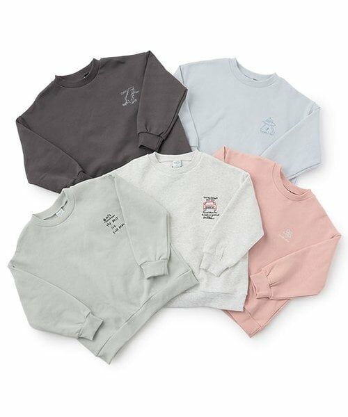 and D.petitmain / アンドディー. プティマイン スウェット | アソート刺しゅう裏起毛ビッグスウェット | 詳細9