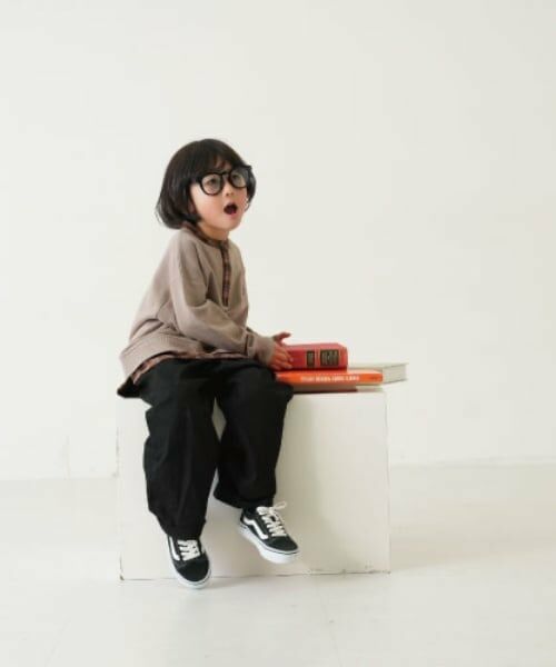 and D.petitmain / アンドディー. プティマイン スウェット | チェックシャツレイヤードワイドスウェット | 詳細11