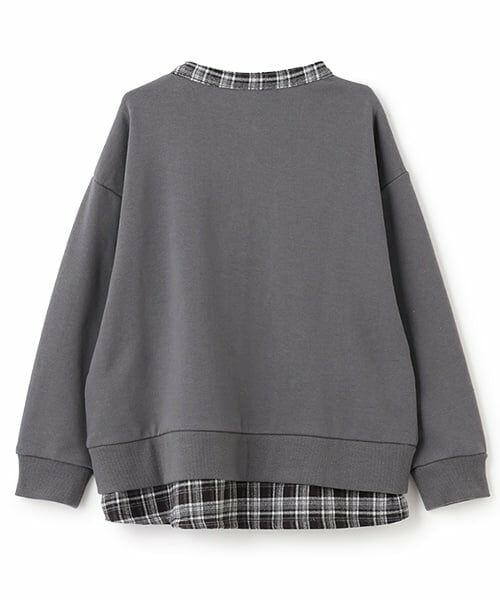 and D.petitmain / アンドディー. プティマイン スウェット | チェックシャツレイヤードワイドスウェット | 詳細12
