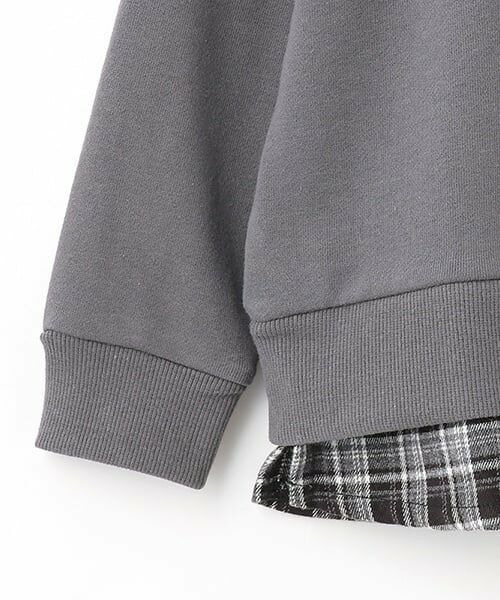 and D.petitmain / アンドディー. プティマイン スウェット | チェックシャツレイヤードワイドスウェット | 詳細16