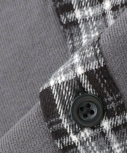 and D.petitmain / アンドディー. プティマイン スウェット | チェックシャツレイヤードワイドスウェット | 詳細17