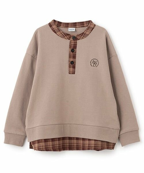 and D.petitmain / アンドディー. プティマイン スウェット | チェックシャツレイヤードワイドスウェット | 詳細20
