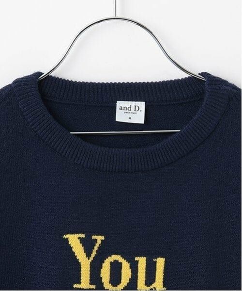 and D.petitmain / アンドディー. プティマイン ニット・セーター | 【親子リンク】 洗濯機可 Kidsロゴニット | 詳細2