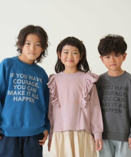 and D.petitmain / アンドディー. プティマイン スウェット | 【親子リンク】Kidsラグランワイドスウェット | 詳細3