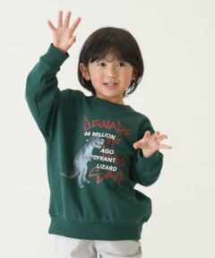 and D.petitmain / アンドディー. プティマイン スウェット | 恐竜プリントビッグスウェット