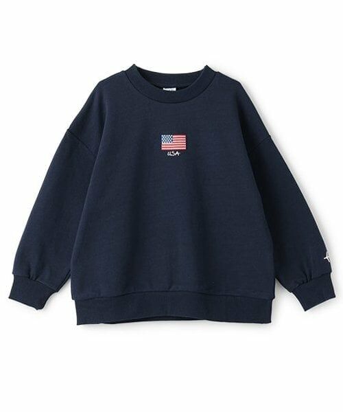 and D.petitmain / アンドディー. プティマイン スウェット | トラベルビッグスウェット（紺）