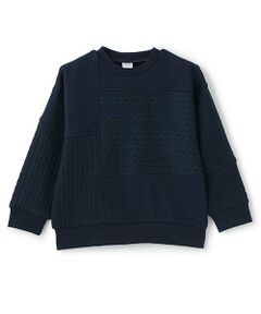 and D.petitmain / アンドディー. プティマイン スウェット | 異素材切替ワイドスウェット