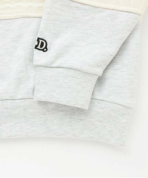 and D.petitmain / アンドディー. プティマイン スウェット | 異素材切替ワイドスウェット | 詳細4