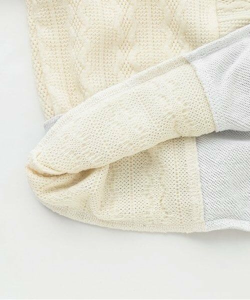 and D.petitmain / アンドディー. プティマイン スウェット | 異素材切替ワイドスウェット | 詳細5