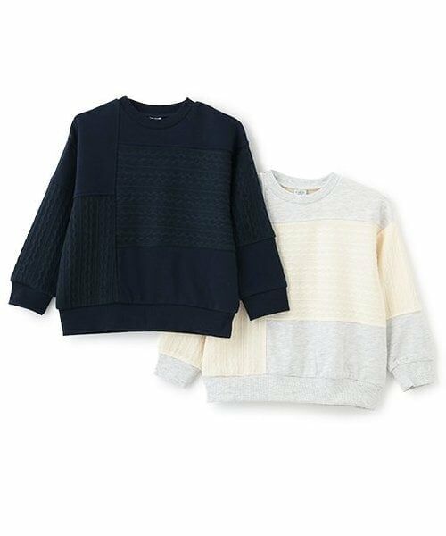 and D.petitmain / アンドディー. プティマイン スウェット | 異素材切替ワイドスウェット | 詳細7