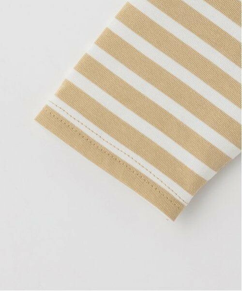 and D.petitmain / アンドディー. プティマイン Tシャツ | 【親子リンク】kidsボーダー肩切替ビッグロンT | 詳細5