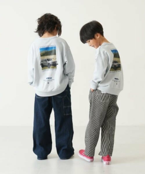 and D.petitmain / アンドディー. プティマイン スウェット | 【親子リンク】乗り物プリントワイドスウェット | 詳細1