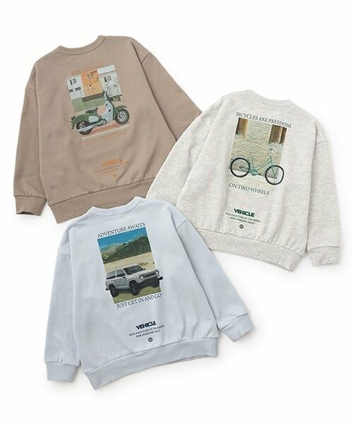 and D.petitmain / アンドディー. プティマイン スウェット | 【親子リンク】乗り物プリントワイドスウェット | 詳細22