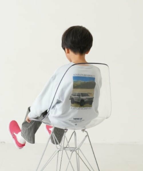 and D.petitmain / アンドディー. プティマイン スウェット | 【親子リンク】乗り物プリントワイドスウェット | 詳細3