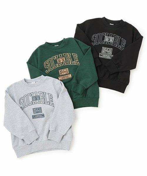 and D.petitmain / アンドディー. プティマイン スウェット | 【親子リンク】Kidsワッペンビッグスウェット | 詳細7