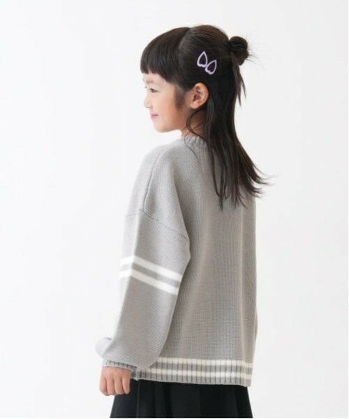 and D.petitmain / アンドディー. プティマイン ニット・セーター | 【洗濯機可】サガラワッペンラインニット | 詳細1
