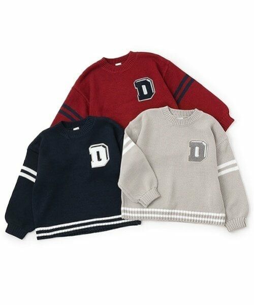 and D.petitmain / アンドディー. プティマイン ニット・セーター | 【洗濯機可】サガラワッペンラインニット | 詳細13