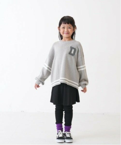 and D.petitmain / アンドディー. プティマイン ニット・セーター | 【洗濯機可】サガラワッペンラインニット | 詳細2