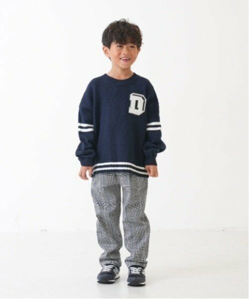 and D.petitmain / アンドディー. プティマイン ニット・セーター | 【洗濯機可】サガラワッペンラインニット | 詳細5