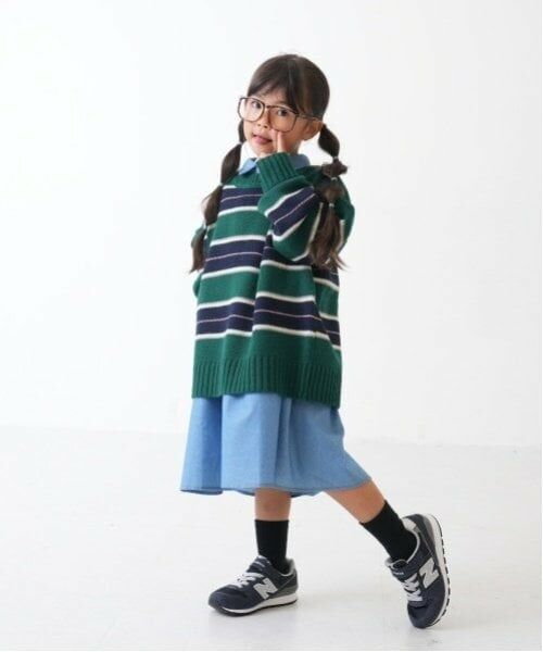 and D.petitmain / アンドディー. プティマイン ニット・セーター | 【リンク】【洗濯機可】ボーダーニット | 詳細1