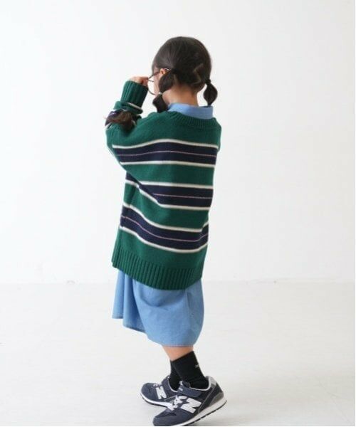 and D.petitmain / アンドディー. プティマイン ニット・セーター | 【リンク】【洗濯機可】ボーダーニット | 詳細2
