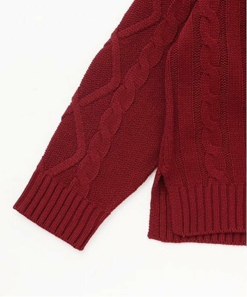 and D.petitmain / アンドディー. プティマイン ニット・セーター | 【洗濯機可】7Gケーブルニット | 詳細3