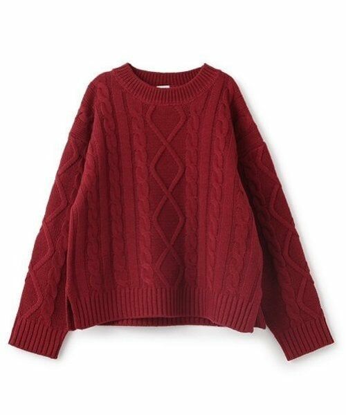 and D.petitmain / アンドディー. プティマイン ニット・セーター | 【洗濯機可】7Gケーブルニット | 詳細8