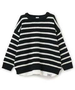 and D.petitmain / アンドディー. プティマイン ニット・セーター | 【親子リンク】洗濯機可 Kids裾レイヤードニット