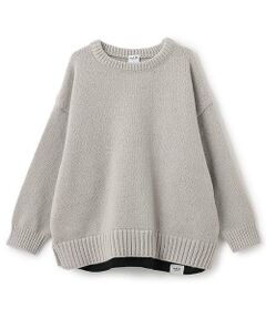 and D.petitmain / アンドディー. プティマイン ニット・セーター | 【親子リンク】洗濯機可 Kids裾レイヤードニット