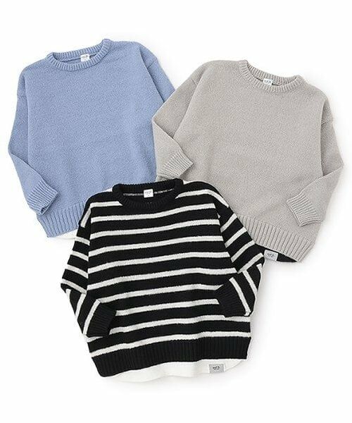 and D.petitmain / アンドディー. プティマイン ニット・セーター | 【親子リンク】洗濯機可 Kids裾レイヤードニット | 詳細7