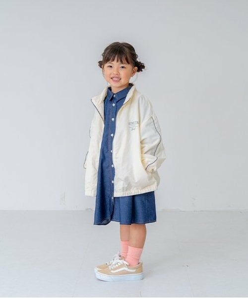 and D.petitmain / アンドディー. プティマイン ブルゾン | リフレクターウィンドブレーカー（アイボリー）