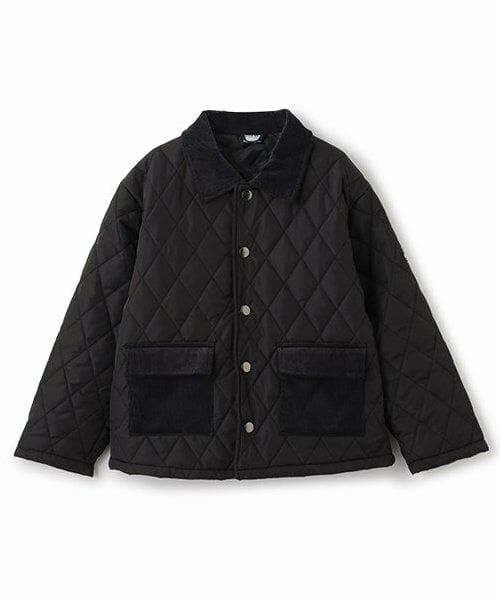 and D.petitmain / アンドディー. プティマイン ブルゾン | キルトジャケット（黒）