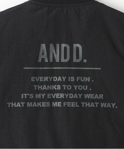 and D.petitmain / アンドディー. プティマイン ブルゾン | ひょうたんキルトリバーシブル MA1 | 詳細8