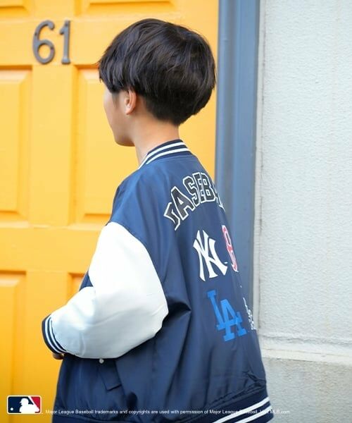 and D.petitmain / アンドディー. プティマイン ブルゾン | 【MLB】ワッペンプリントジャケット | 詳細4