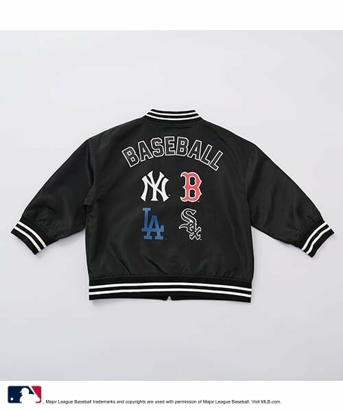 and D.petitmain / アンドディー. プティマイン ブルゾン | 【MLB】ワッペンプリントジャケット（黒）
