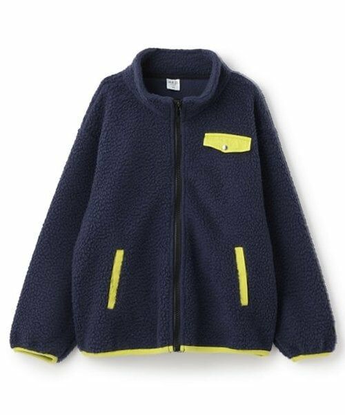 and D.petitmain / アンドディー. プティマイン ブルゾン | 【Penfield】【親子リンク】Kidsフリースジャケット（紺）