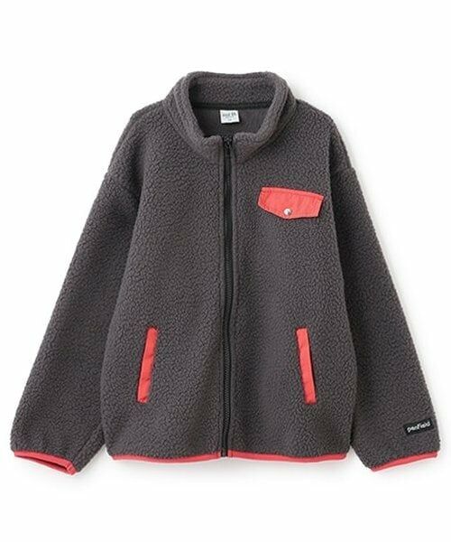 and D.petitmain / アンドディー. プティマイン ブルゾン | 【Penfield】【親子リンク】Kidsフリースジャケット（黒）