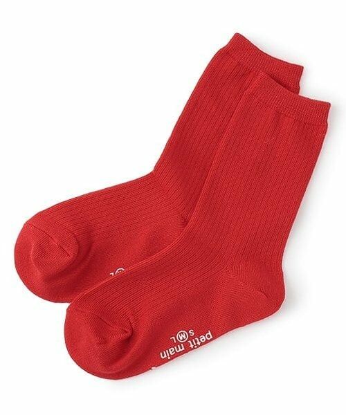 and D.petitmain / アンドディー. プティマイン ソックス | 【デイリー】カラーソックス（赤）