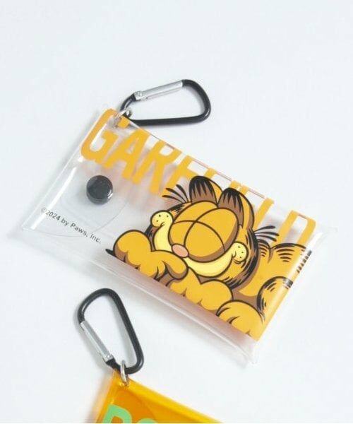 and D.petitmain / アンドディー. プティマイン ポーチ | 【コラボ】ガーフィールドPVCポーチ（オフ ホワイト）