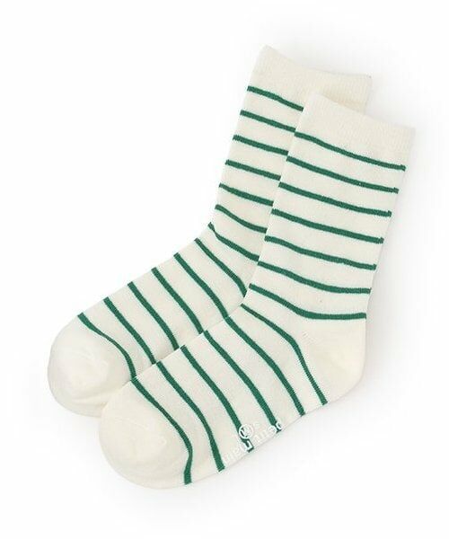 and D.petitmain / アンドディー. プティマイン ソックス | 細ボーダーソックス（アイボリー）