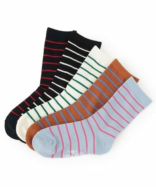 and D.petitmain / アンドディー. プティマイン ソックス | 細ボーダーソックス | 詳細5