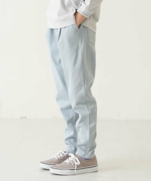 and D.petitmain / アンドディー. プティマイン その他パンツ | ストレッチムジテーパードパンツ | 詳細1