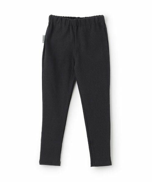 and D.petitmain / アンドディー. プティマイン レギンス・スパッツ | 【365D.】【防汚加工】デイリーリブレギンス（チャコール）