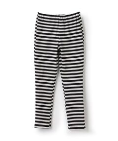 and D.petitmain / アンドディー. プティマイン レギンス・スパッツ | 【365D.】【防汚加工】ボーダーリブレギンス